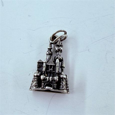 3.5g Disney Sterling Magic Castle  Pendant / Charm