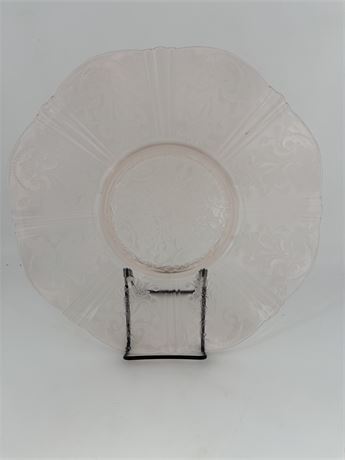 Pink Depression Glass Plate