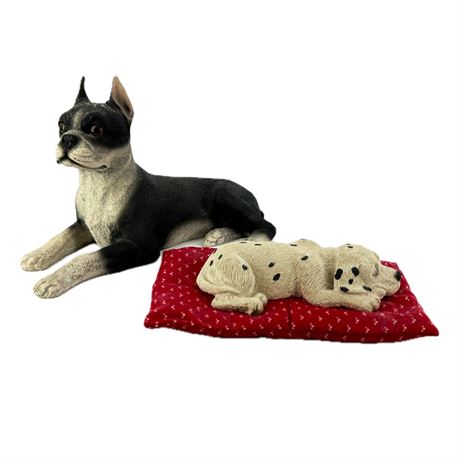 Pair of Vintage Decorative Dog Figurines
