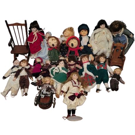 Large Vintage Doll Lot