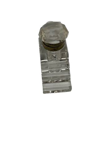 Vintage art deco glass inkwell