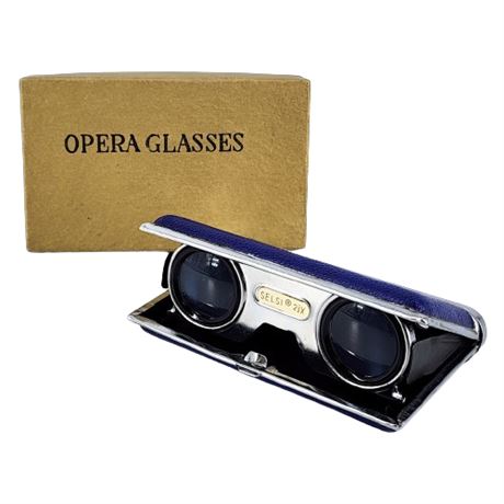 Vintage Selsi Folding Opera Glasses