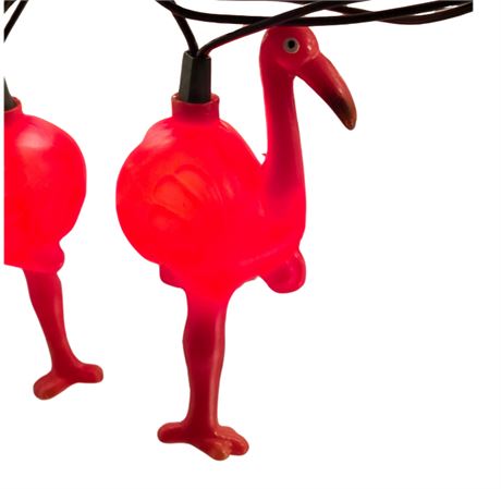 String of Pink Flamingo Camper/Patio/Party Lights