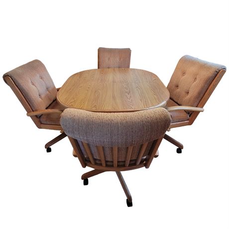 Douglas Furniture 4 Chair Kitchen Table w/ Leaf
