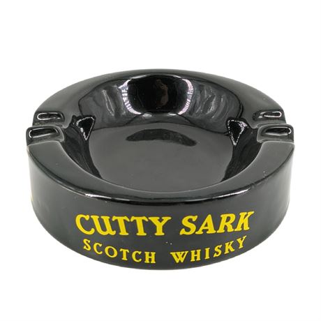 Vintage Cutty Sark Scotch Whiskey Ashtray Dark Green Wade Regency London England