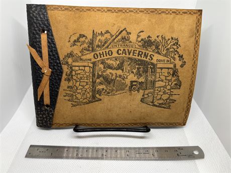 Ohio Caverns Leatherbound Booklet