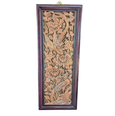 Decorative Carved Wood Panel