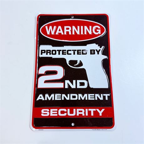 2nd Amendment Metal Sign
