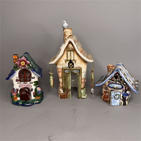 Variety of Fairy Houses for Tea Lights