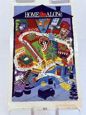 Home Alone Original Map Promo Movie Poster - ROLLED