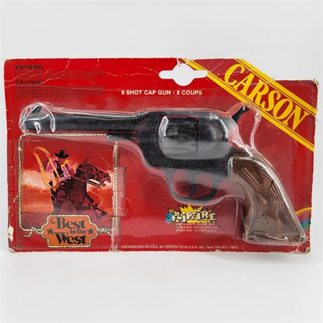 Vintage Carson Cap Gun "Best in the West by Edison Toys
