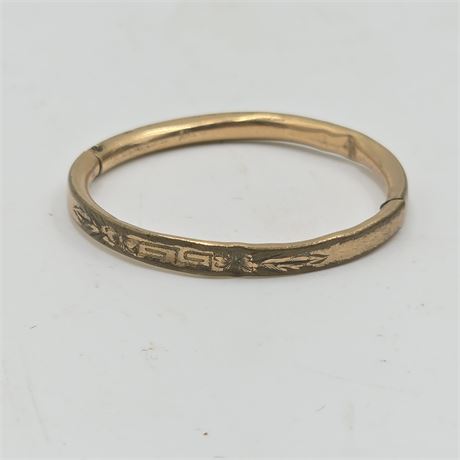 Child’s copper etched bracelet