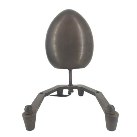 MCM Atomic Style Table Lamp – Cast Metal Base with Egg-Shaped Sha