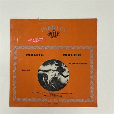 François-Bernard Mâche and Ivo Malec Danaé / Dodécaméron Sealed Vinyl Record