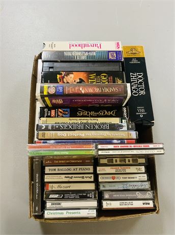VHS / DVD / Tape Box Lot
