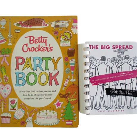 1950-1960 Vintage Party Planning Recipe Cookbooks ~ Lot of 2