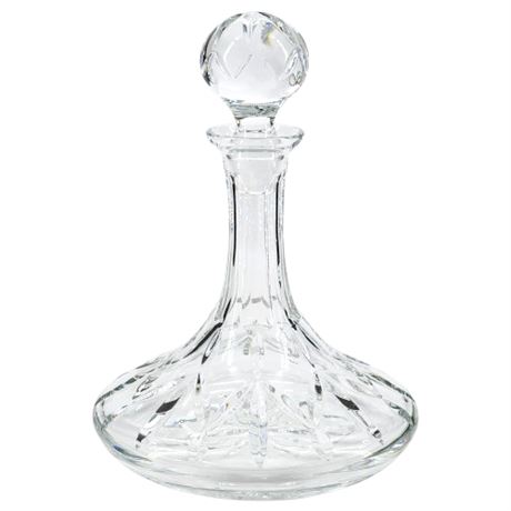 Vintage Lead Crystal Ships Decanter