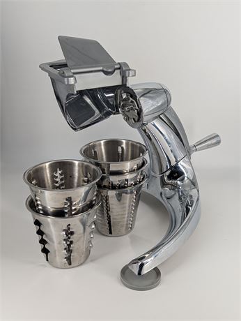 Saladmaster Food Processor Food Slicer Shredder Cutter w/ 5 Cutters