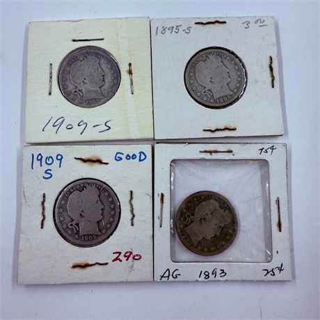 4 Barber Quarters