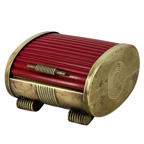 Park Sherman Art Deco 1930s Vintage Roller Box Cigarette Dispenser