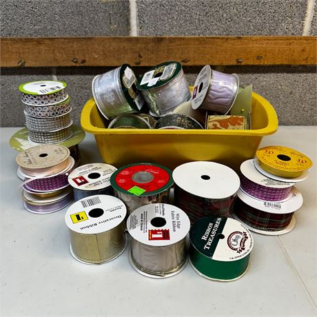 Lot of Assorted Ribbon