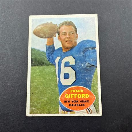 1960 Topps Frank Gifford  #74