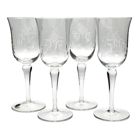 Turda Romania "New Hartsdale" Crystal Wine Glasses