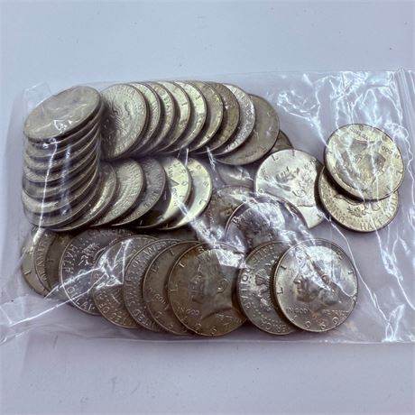 $20 Kennedy 40% Silver Half Dollars