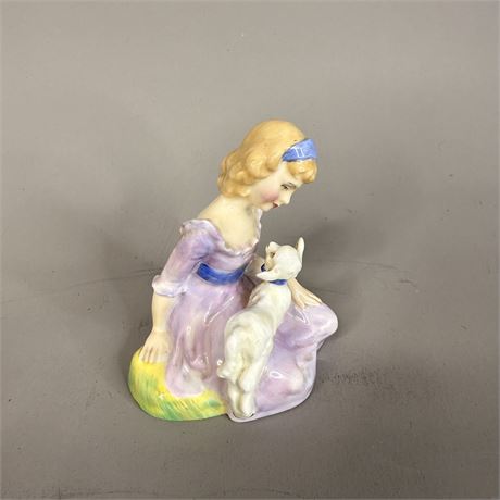 Royal Doulton Mary Had a Little Lamb HN 2048 Bone China Figurine