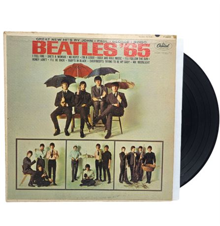 The Beatles "Beatles '65" Jacket "The Beatles Second Album" Vinyl