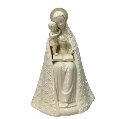 Fine Vintage Germany M I Hummel Large 9” Porcelain Madonna & Child Statue