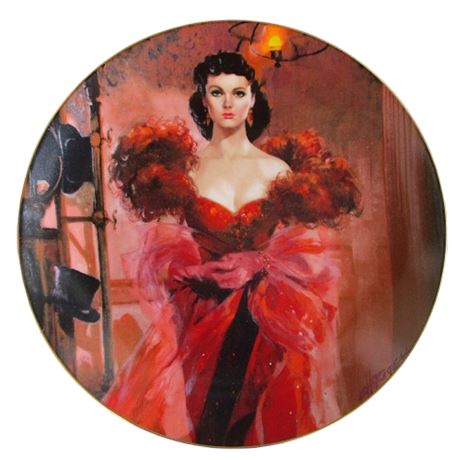 1989 W.S. George Collector Plate Gone With The Wind "Scarlett's Resolve" COA/Box