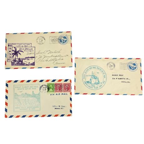 1932 Cachet--First Flight Air Mail Envelopes