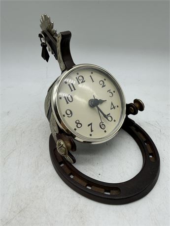 Horseshoe & Spurs Clock