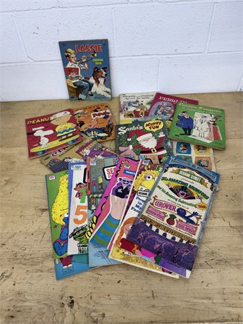 Vintage Coloring Books, plus