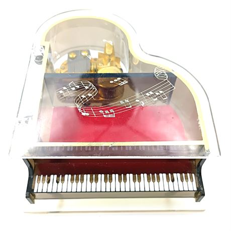 Grand Piano Music Box Trinket Box "The Way We Were"