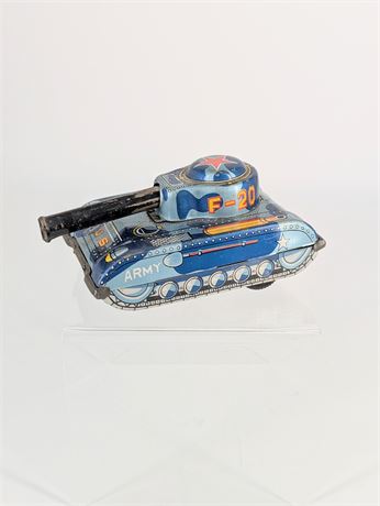 Vintage Japanese Made F-20 USA Army Tank Toy