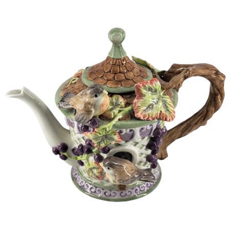 Fitz & Floyd Dessert Sets Chateau Garden Teapot