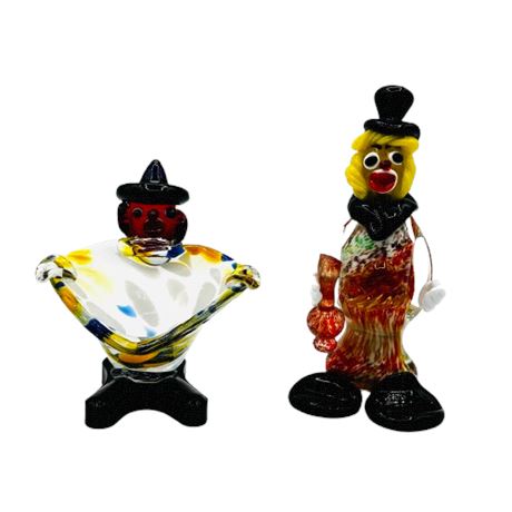 Murano Glass Clowns