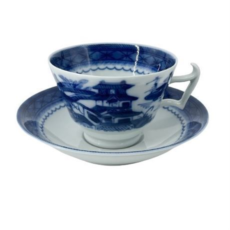 Mottahedeh "Blue Canton" Cup & Saucer