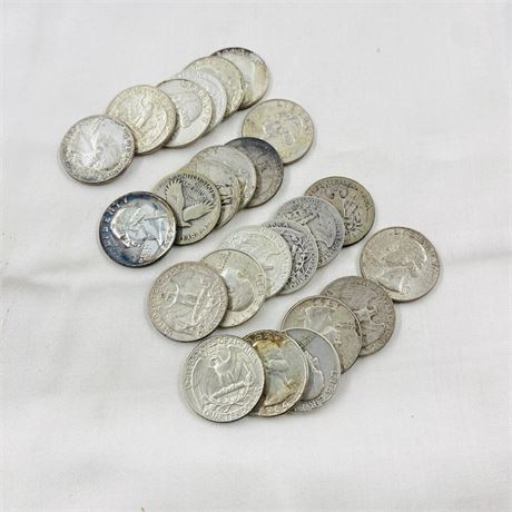 $6 Unsearched 90% Silver Quarters