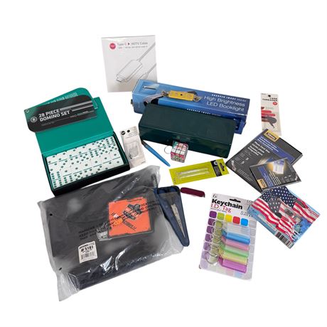 Dominions, Booklight, Sewing Items and More