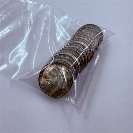 $10 Roll 1964 Kennedy Silver Half Dollars