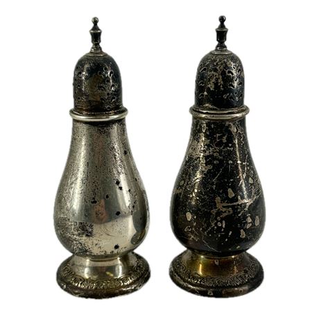 Pair of Sterling Silver Prelude International Salt & Pepper Shakers