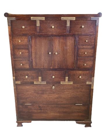 Sharp Handmade Multi Drawer Custom Wood Cabinet