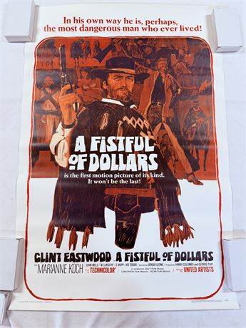 A Fistful of Dollars 27x40 Movie Poster - ROLLED