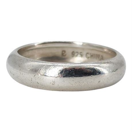 Vtg ROSS SIMONS Sterling Silver Band Ring, Sz 6.5