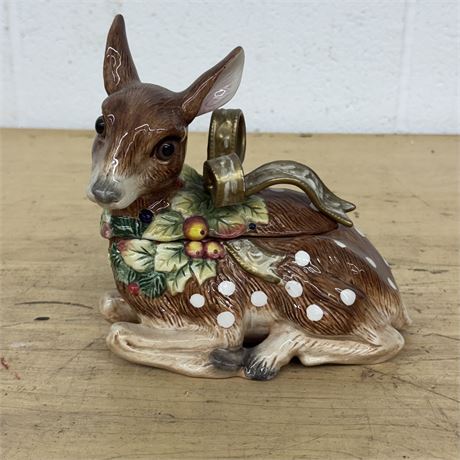 Fitz and Floyd Reindeer Covered Dish