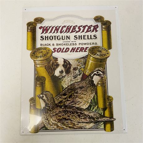 Winchester 12.5x16” Metal Retro Sign