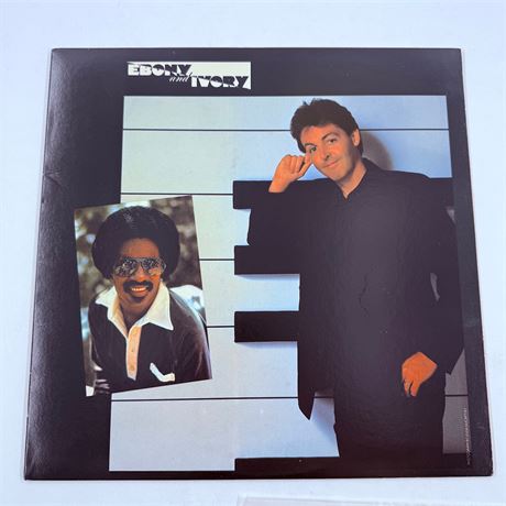 Paul McCartney Stevie Wonder Ebony & Ivory Vinyl Record